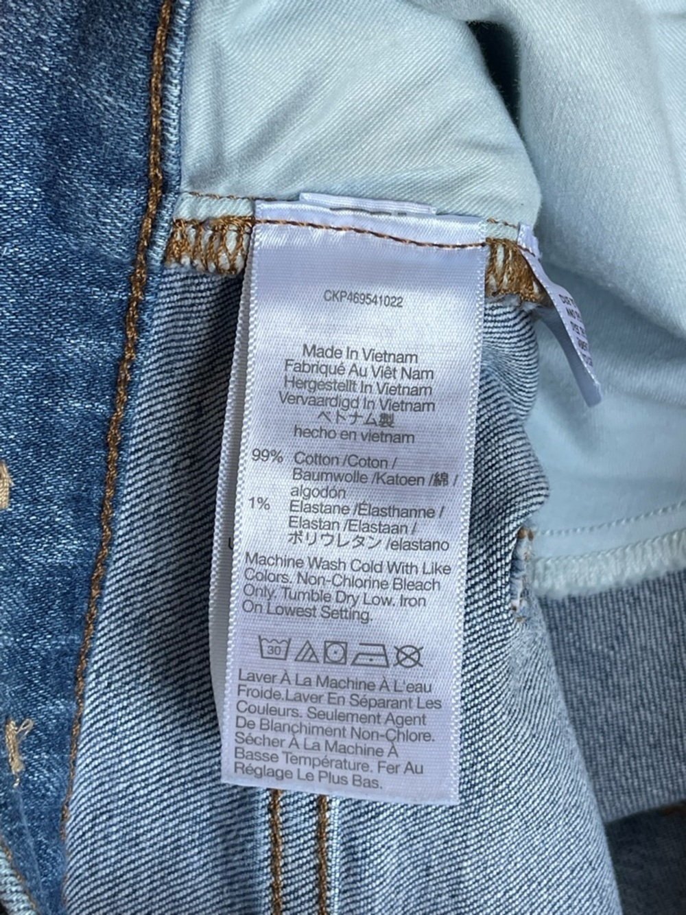 Madewell Mid-Rise Kick Out Crop Blue Jeans Size 28 - Picture 13 of 14